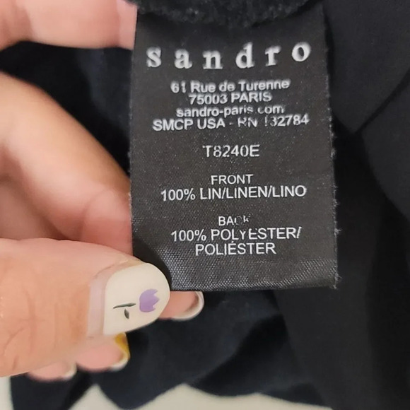 Sandro sheer back tee - Picture 10 of 11